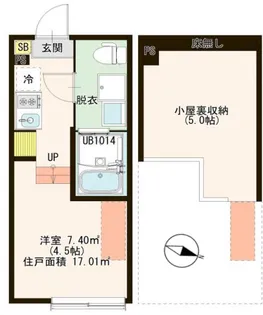 ハーモニーテラス北小岩ⅩⅨ(19)【1階】の間取り