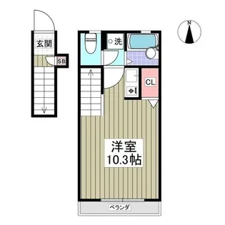 アムールチュラⅢ【2階】の間取り