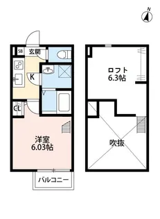 Oikos 八潮(オイコス ヤシオ)【1階】の間取り