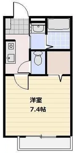 フラッツァ関【1階】の間取り