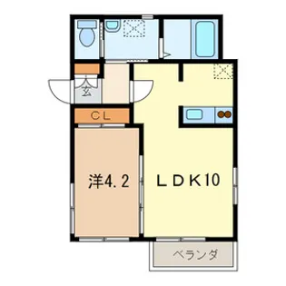 アロア並木【1階】の間取り