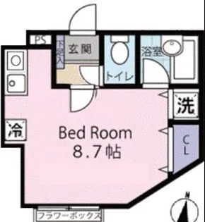 グランシャレー神谷【1階】の間取り