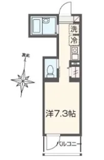 MELDIA大宮北A【2階】の間取り