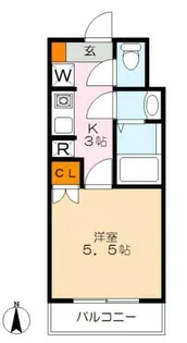 蕨テラス【3階】の間取り