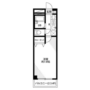 アンプルール フェール グランデール【1階】の間取り