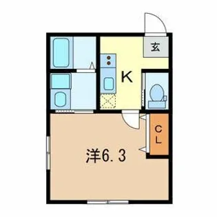 フォレスト根岸【1階】の間取り
