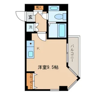 スクエアタワー【5階】の間取り