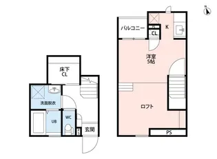CB春日部ドール【2階】の間取り