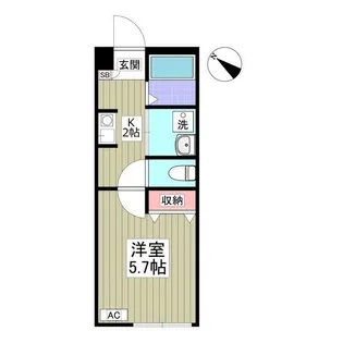 カタリナガーデン【2階】の間取り