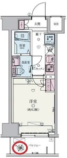 リヴシティ武蔵浦和【5階】の間取り