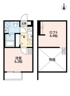 Prairie Un 大宮【2階】の間取り