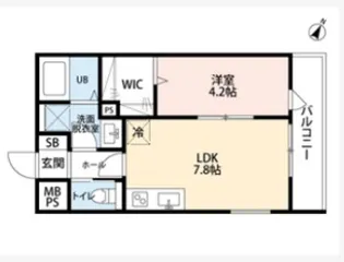 リーブルファイン奈良町Ⅱ 1号棟【3階】の間取り