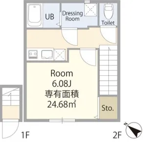 エテルノヴァローレ七里【1階】の間取り