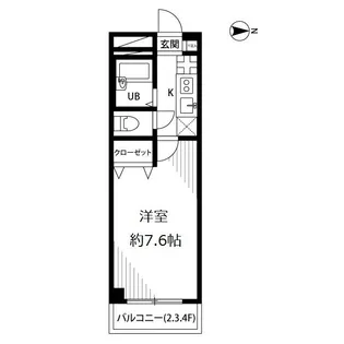 アンプルール フェール グランデール【4階】の間取り