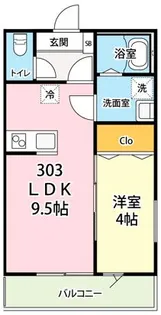 キャメル岩槻加倉【3階】の間取り
