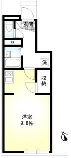 エスタシオン大成【1階】の間取り