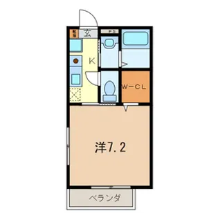 ラ・ヴィーニュⅡ【1階】の間取り