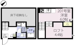 RIZEST 浦和美園 HERB【2階】の間取り