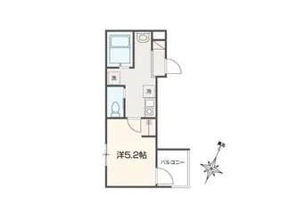 MELLAS大宮【2階】の間取り