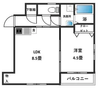 YamanouchiⅠ【3階】の間取り