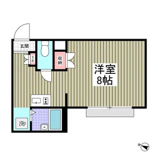 アズーリ白金【1階】の間取り