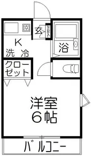 フローラ花俣【2階】の間取り