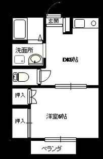 エステート北原【1階】の間取り