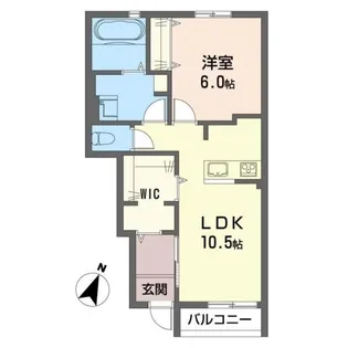 テサールム【1階】の間取り