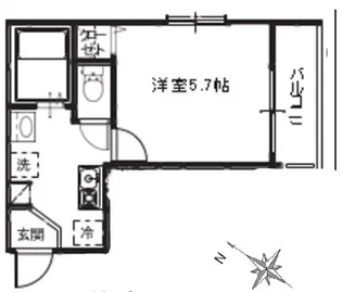 メルディア北戸田【3階】の間取り