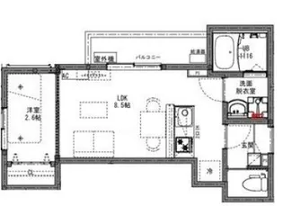 KEIAI RESIDENCE 春日部【1階】の間取り