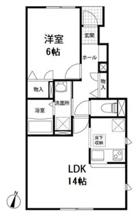 アレプロッツ・ツー【1階】の間取り
