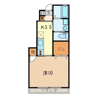 アンフィーノ【1階】の間取り