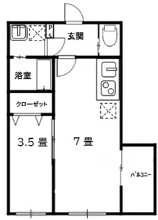 MELDIA蕨Ⅲ【2階】の間取り