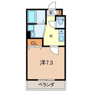 メゾン ウィスタリア【2階】の間取り