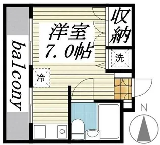 メゾン・ド・ミラベル【1階】の間取り