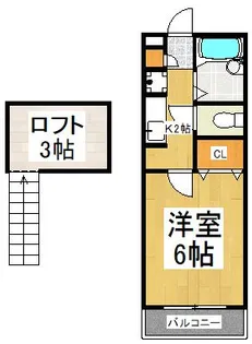 グローリーハイツⅠ【1階】の間取り