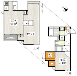CB浦和美園エルジュ【1階】の間取り