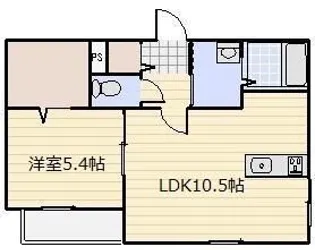 エルメゾン恵【2階】の間取り
