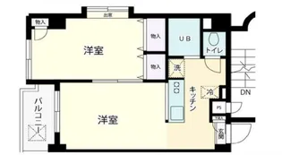 ホワイトメゾン南与野【5階】の間取り