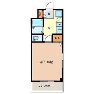 グリーンハイム南浦和【1階】の間取り