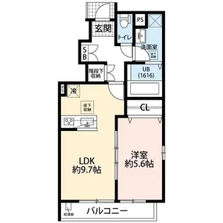 アムール イル【1階】の間取り