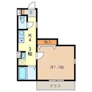 メゾン ウィスタリア【2階】の間取り