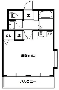 レジデンス西堀【5階】の間取り