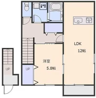 ドリームヒルズ【2階】の間取り