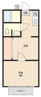 栄ハイツ【4階】の間取り