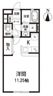 ボン メゾン ミウラ【1階】の間取り