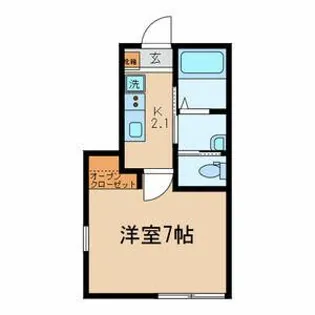 プラージュ王子神谷【1階】の間取り