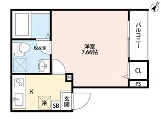 レユシット草加(レユシットソウカ)【1階】の間取り