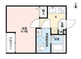 フレジェ【1階】の間取り