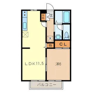 ケイズガーデン【1階】の間取り
